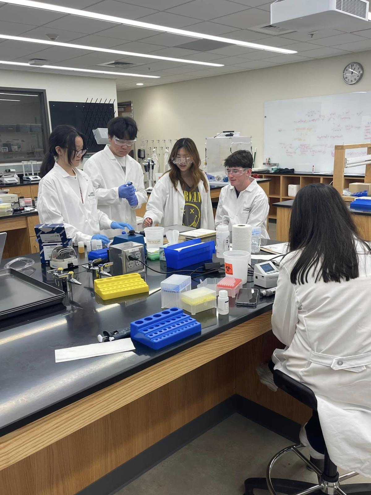 Members of Lambert High School IGEM team