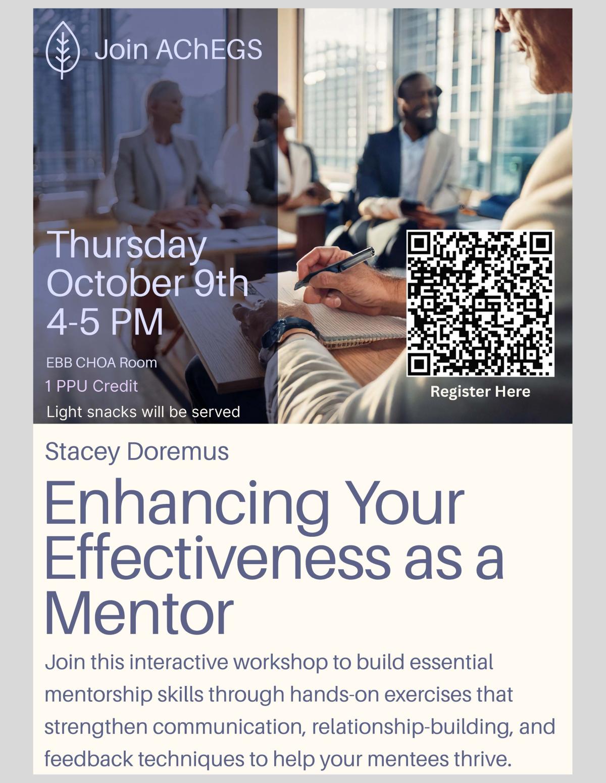 mentorship flyer