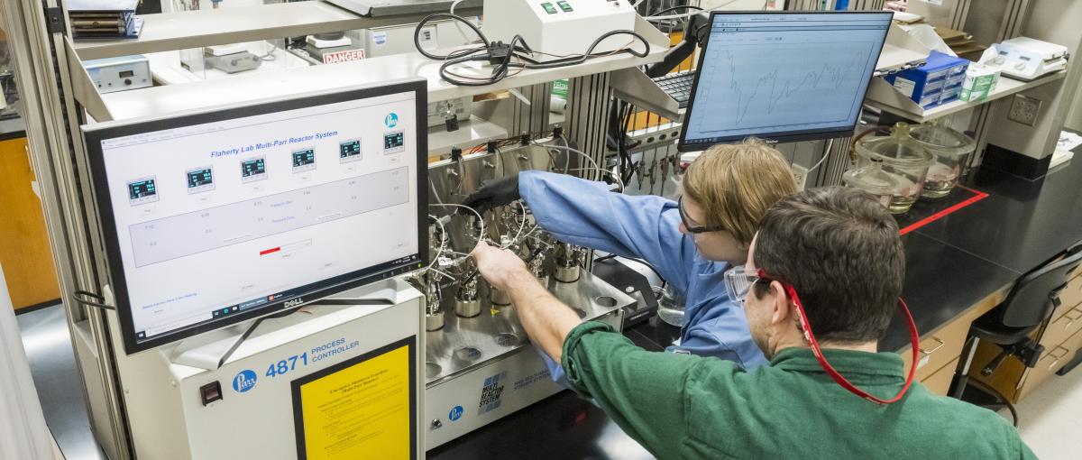 grad students in lab