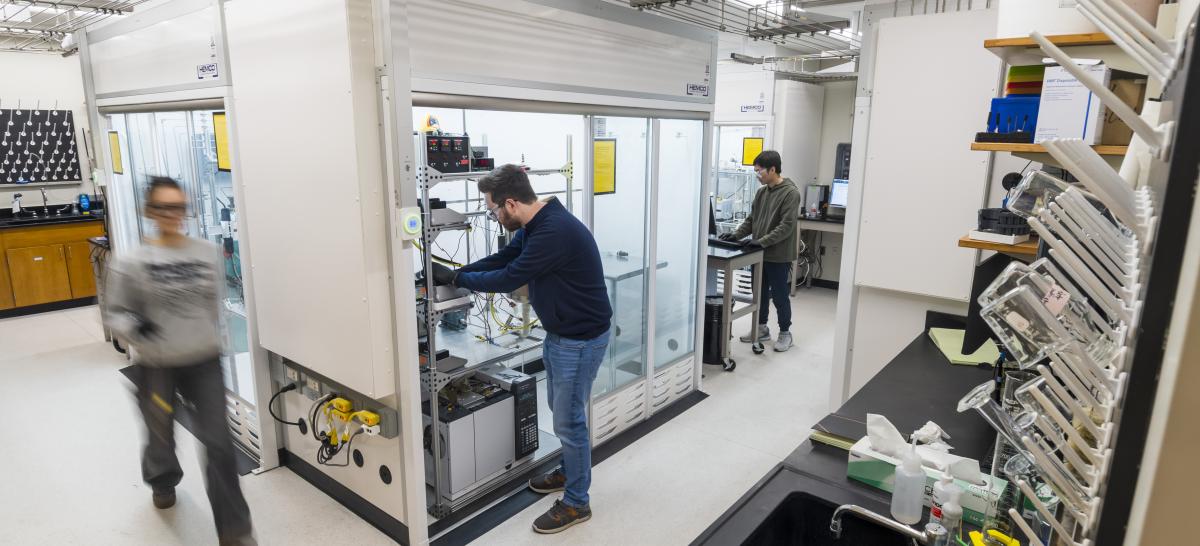 grad students in lab